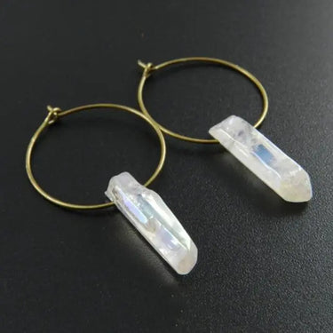 Boho Crystal Hoop Earrings-Your Soul Place